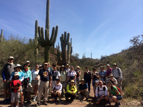 Group hike on the Arizona Trail