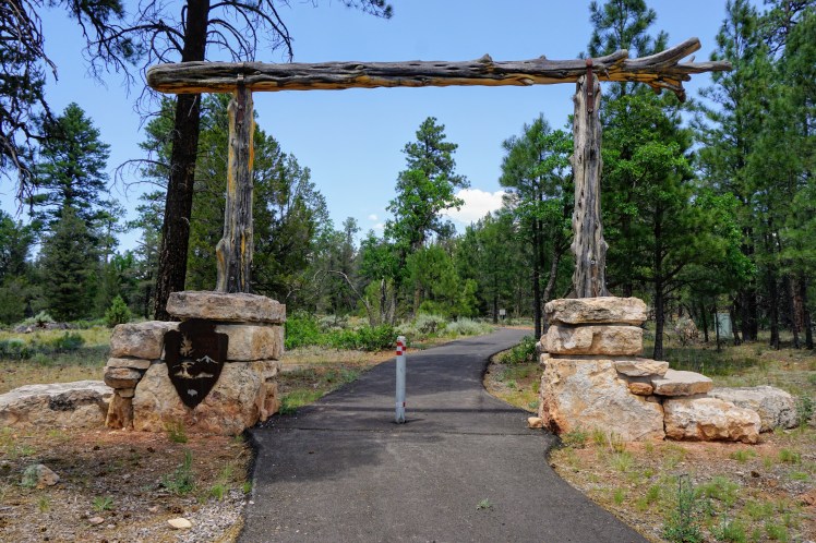 Entrance to Grand Canyon NP on Arizona Trail